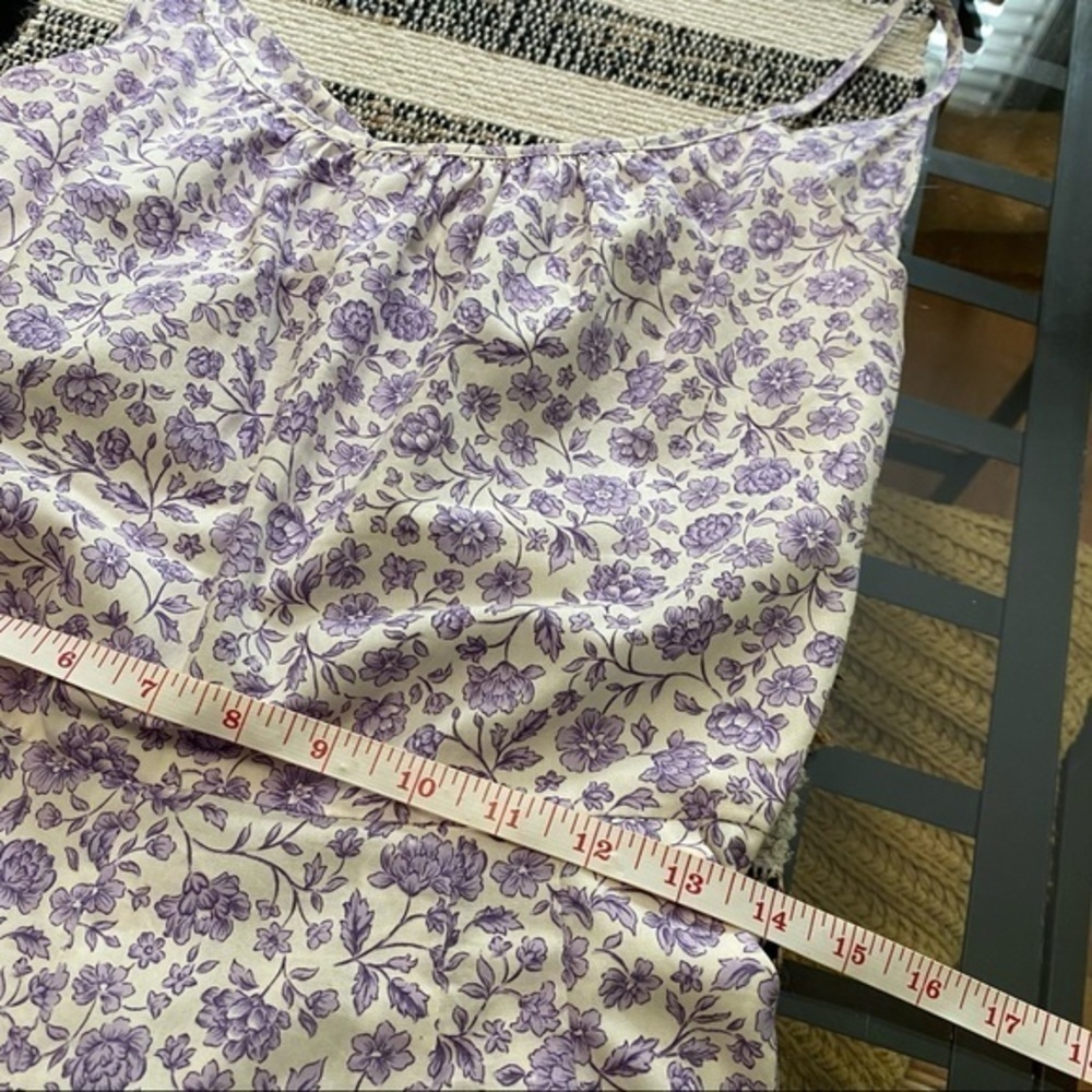 Gal Meets Glam Purple Lilac Floral Wide Leg Etta Double Tie Back Jumpsuit 8 - Picture 14 of 16